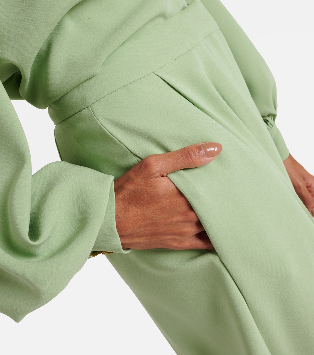 Pantalon ample en soie mélangée | Oscar de la Renta