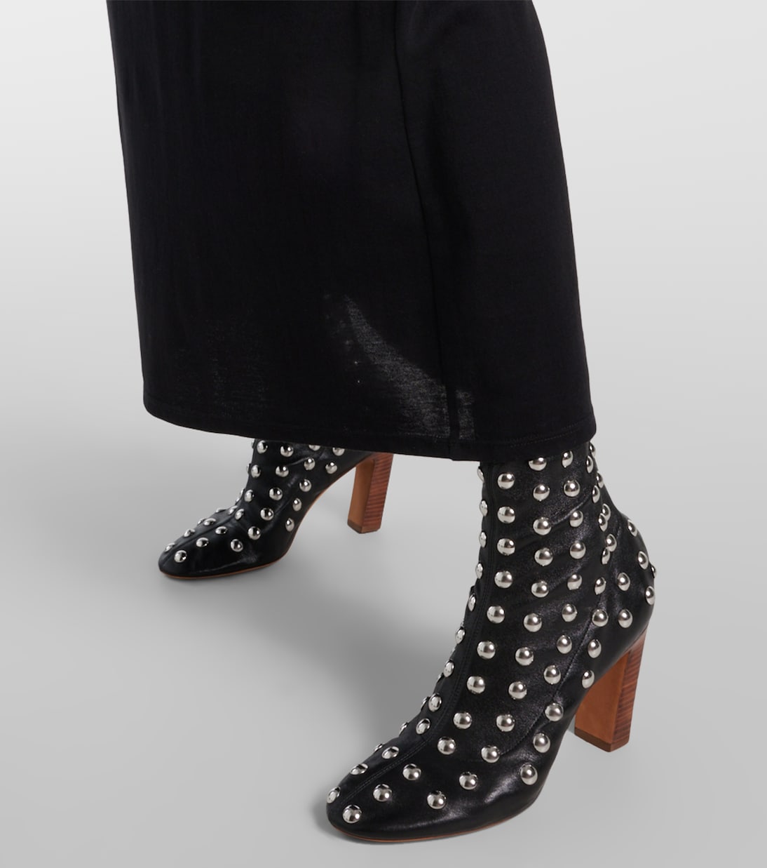 Stivaletti Apollo 85 in pelle con borchie | Khaite