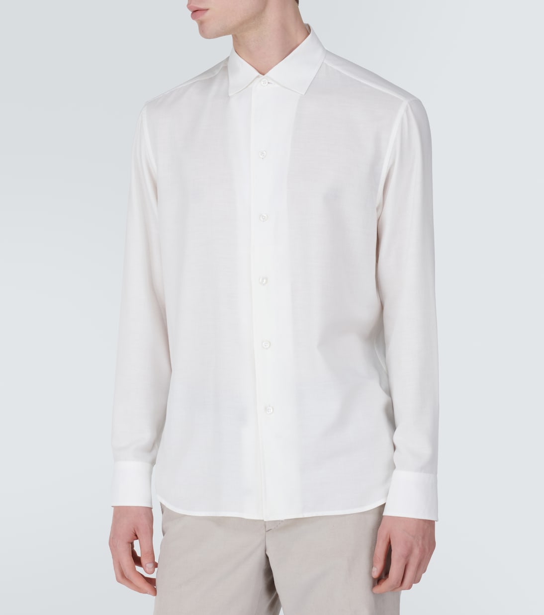 Camicia in cotone e cashmere | Brioni
