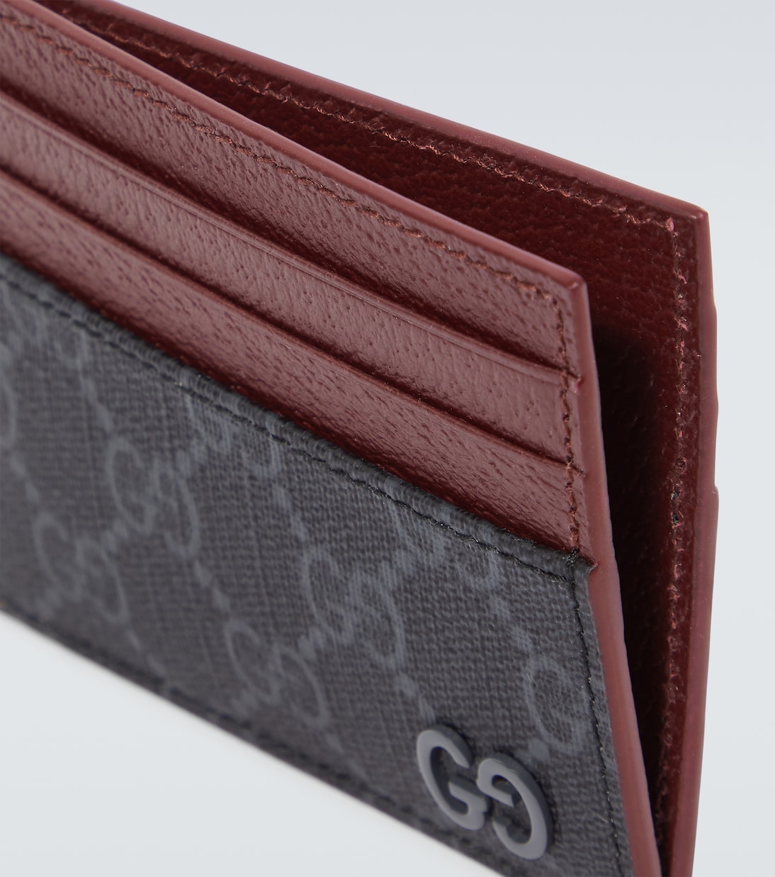 Kartenetui GG aus Canvas und Leder | Gucci