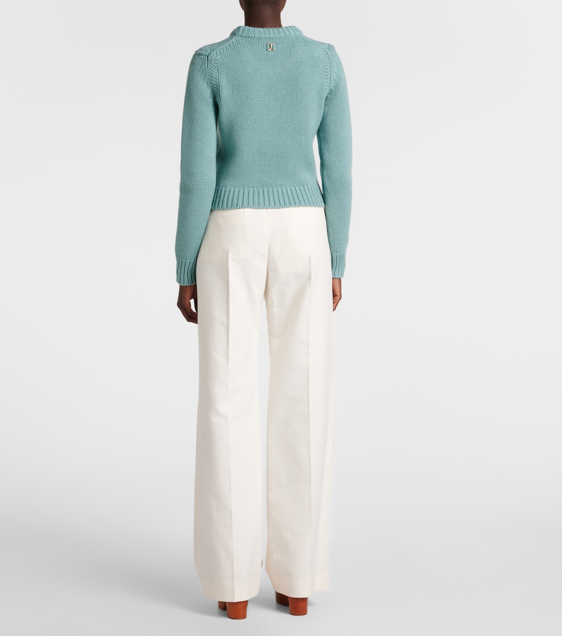 Jersey cropped de algodón y cachemir | Chloé