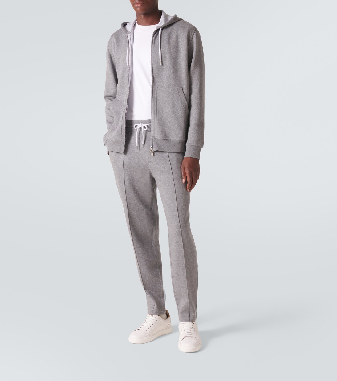 Felpa in misto cotone con cappuccio | Brunello Cucinelli