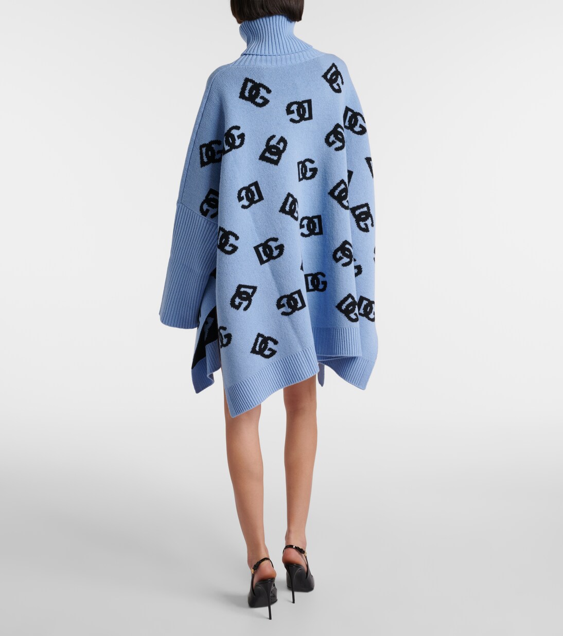 Oversize-Rollkragenpullover DG aus Wolle | Dolce&Gabbana