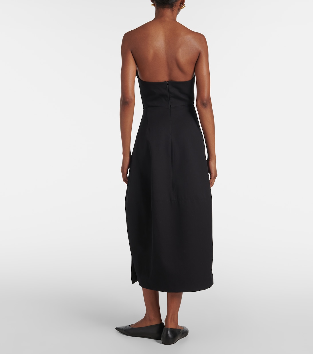 Midikleid Jett aus Baumwolle und Wolle | Fforme