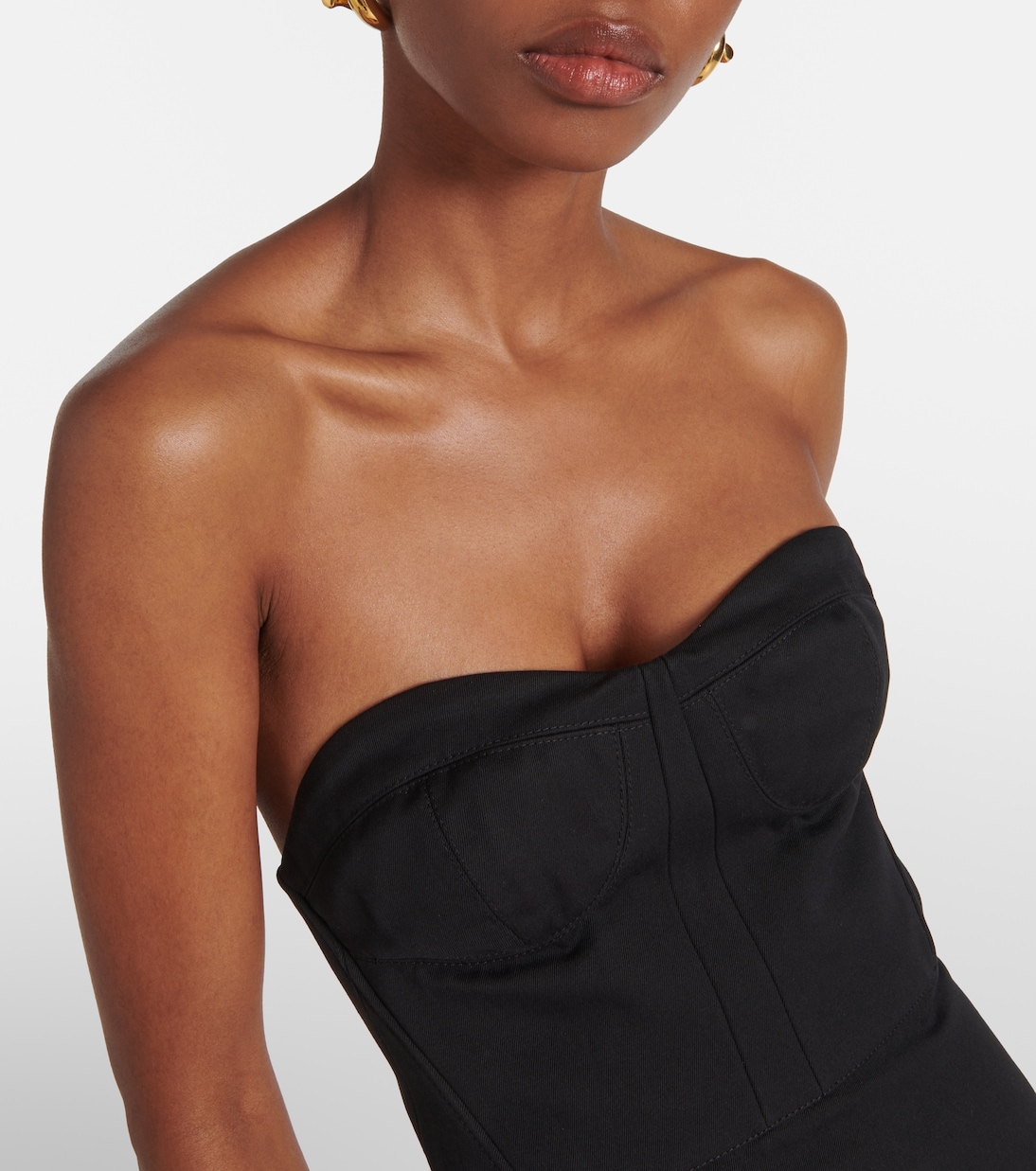 Midikleid Jett aus Baumwolle und Wolle | Fforme