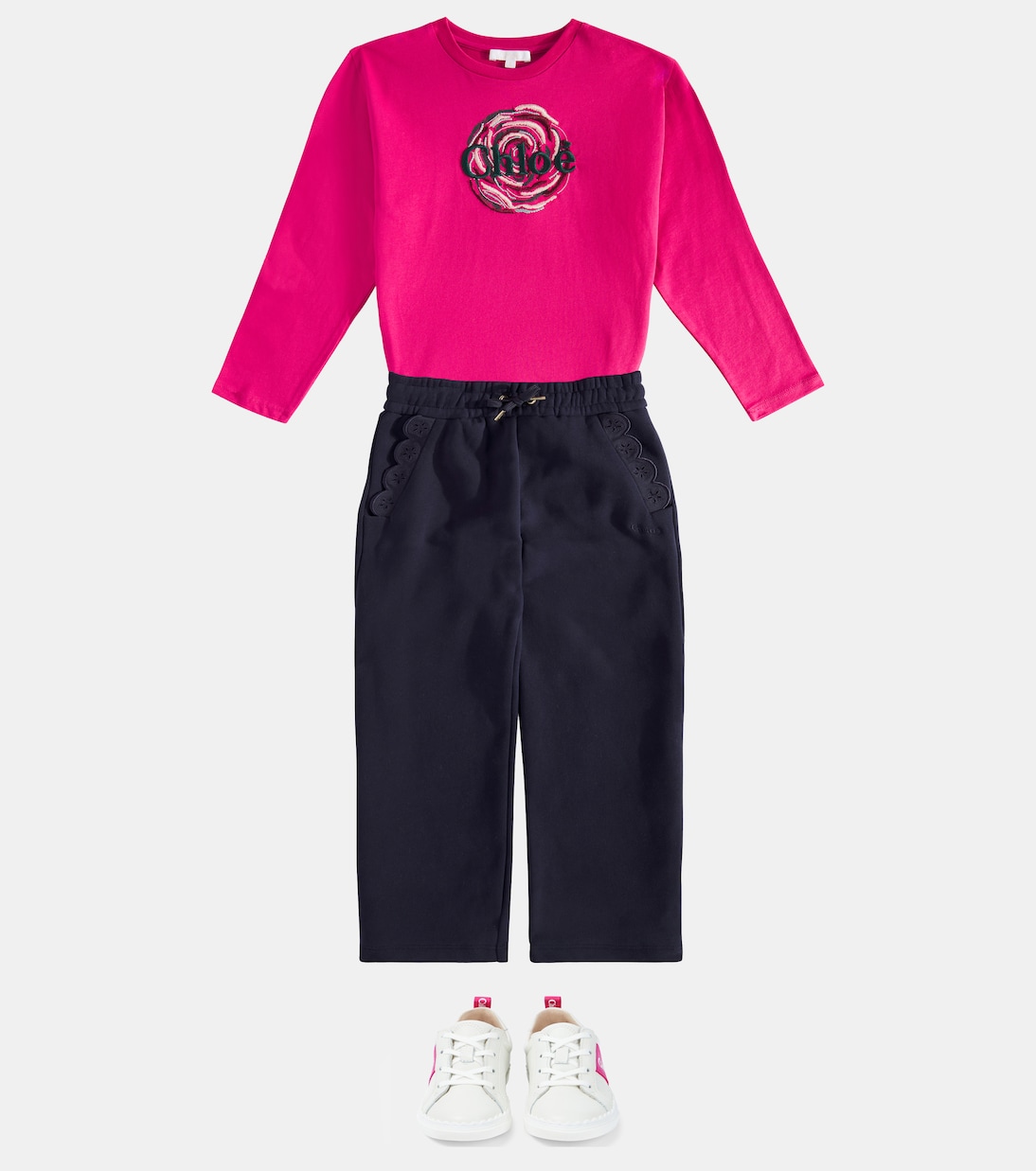 Top de algodón con logo | Chloé Kids