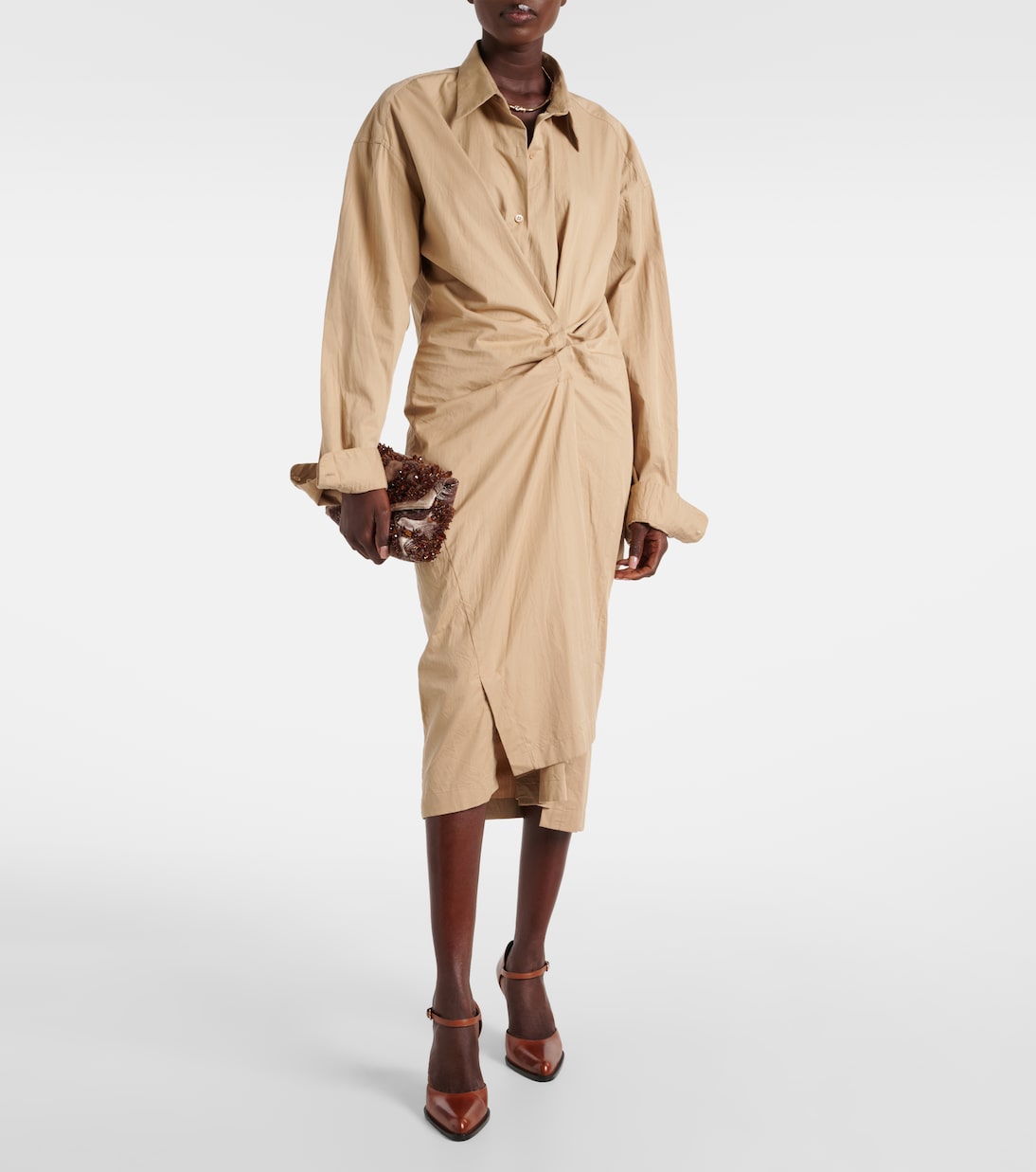 Hemdblusenkleid aus Baumwolle | Dries Van Noten