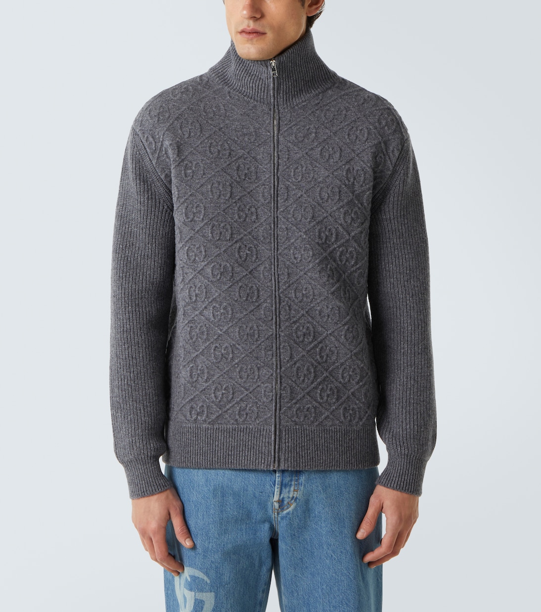 GG embossed wool cardigan | Gucci