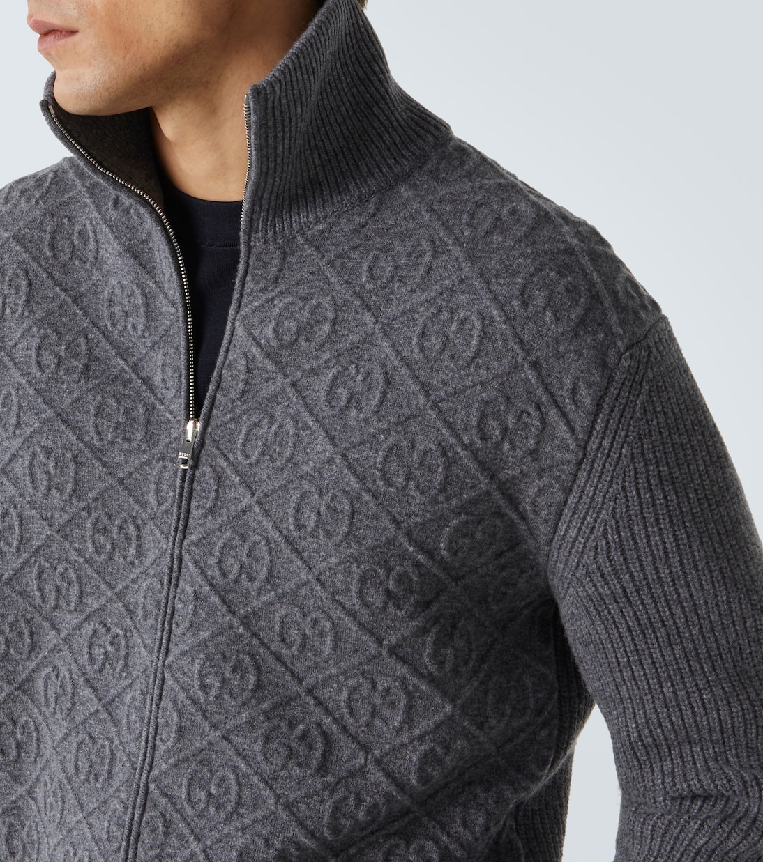 GG embossed wool cardigan | Gucci