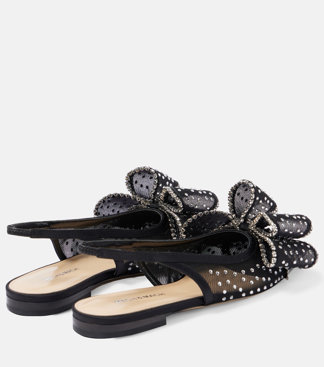 Slingback-Ballerinas Le Cadeau aus Mesh | Mach & Mach