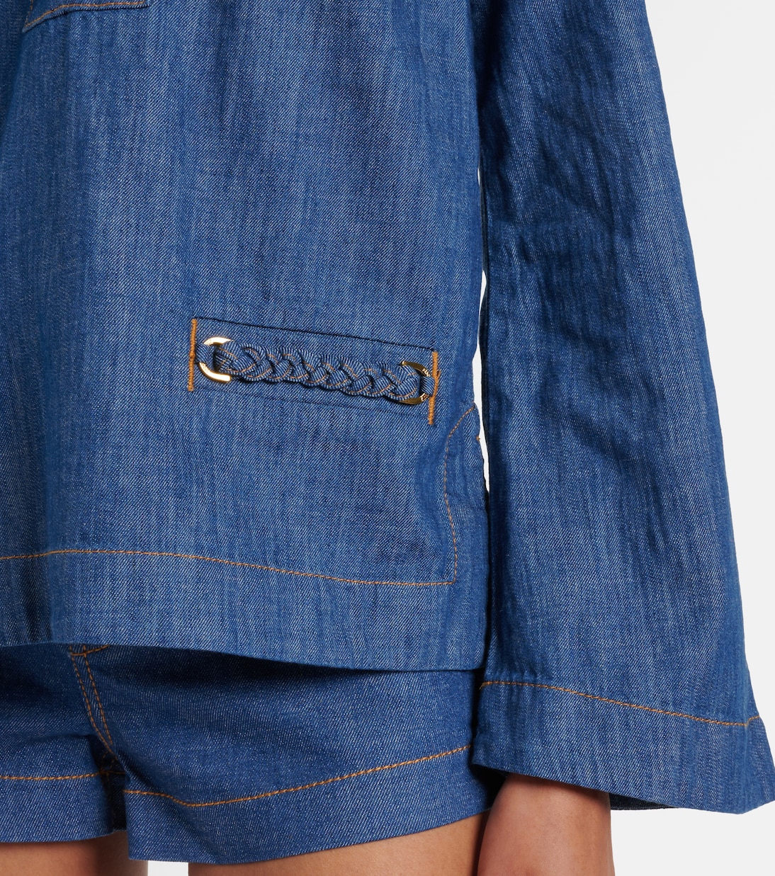 Top Wylie de denim | Zimmermann