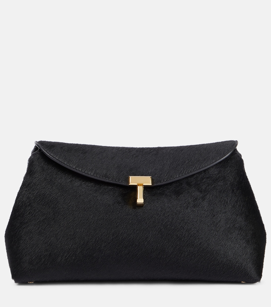 Pochette T-Lock Small en cuir façon poulain | Toteme