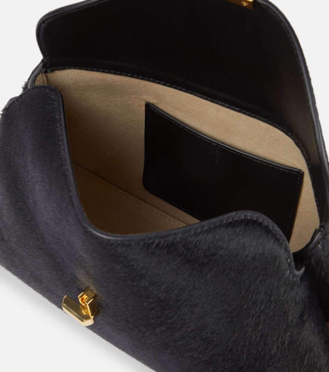 Pochette T-Lock Small en cuir façon poulain | Toteme