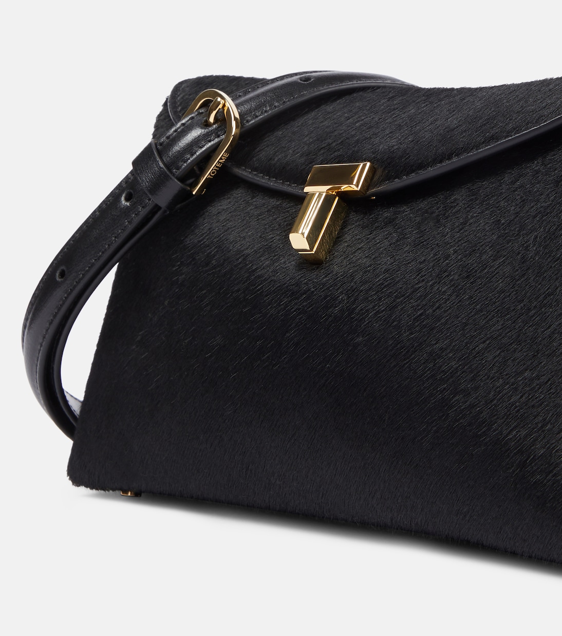 Pochette T-Lock Small en cuir façon poulain | Toteme