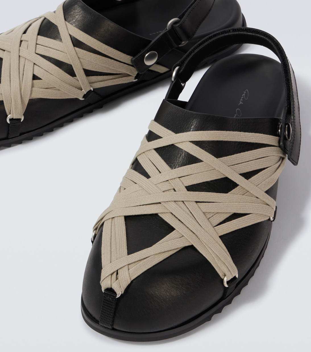 Mules slingback Megalace in pelle | Rick Owens