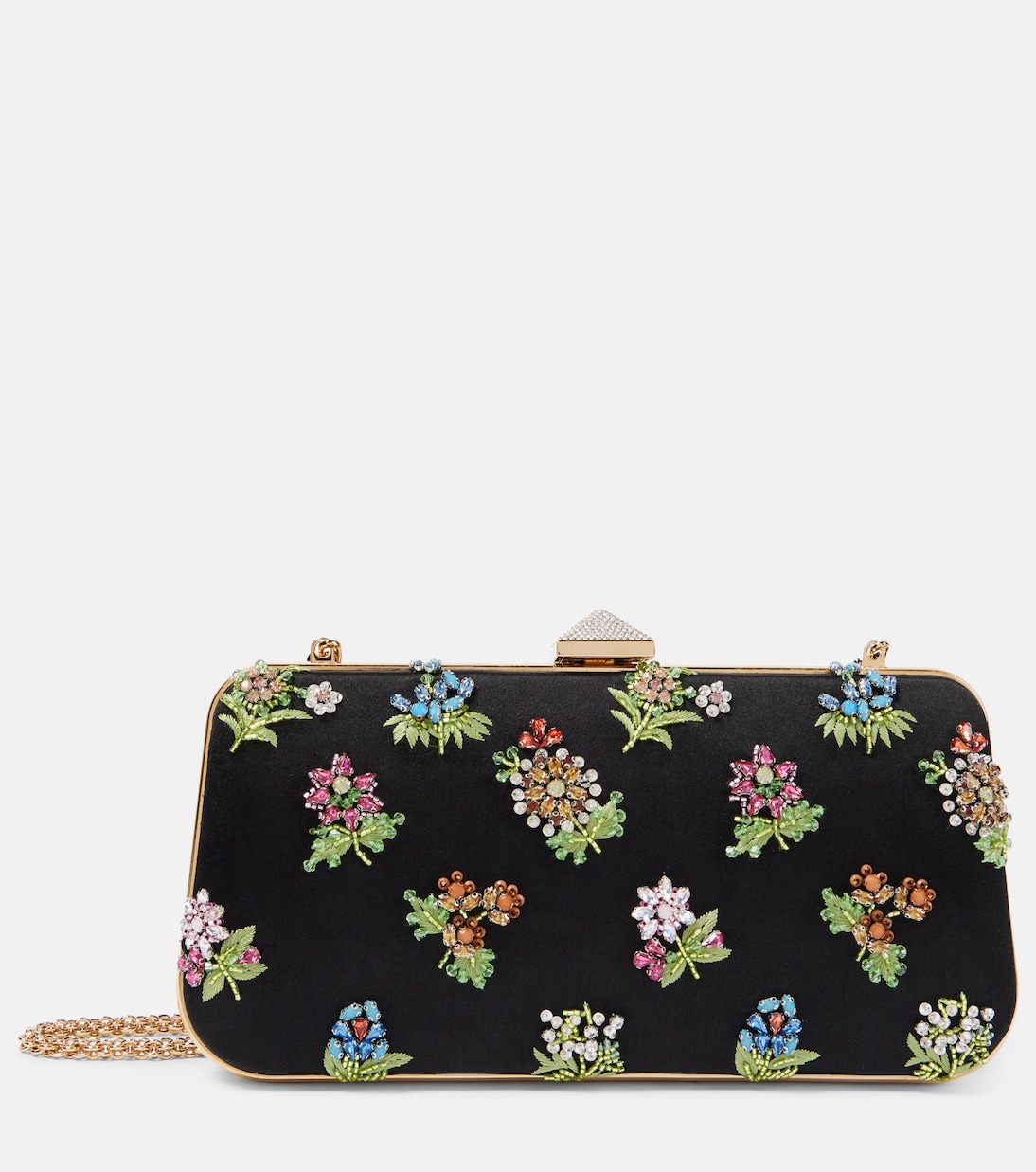 Pochette Carry Secrets en satin à ornements | Valentino Garavani