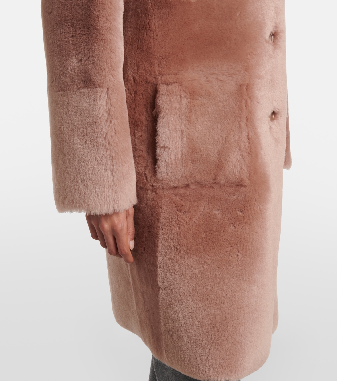 Wendbarer Mantel Britany aus Leder und Shearling | Joseph