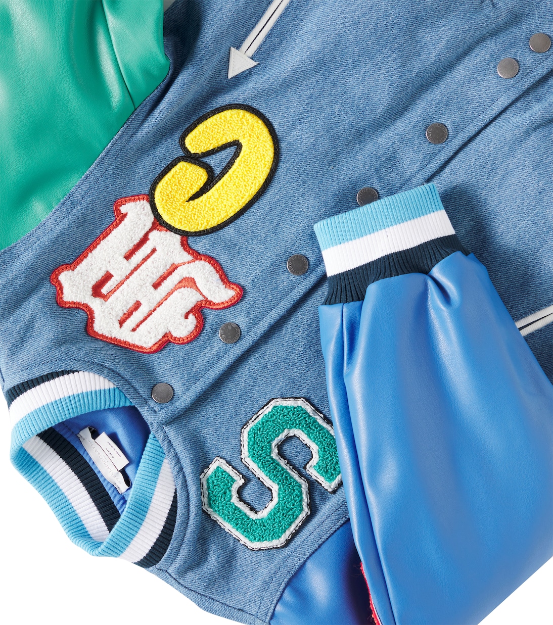 Embroidered denim bomber jacket | Stella McCartney Kids