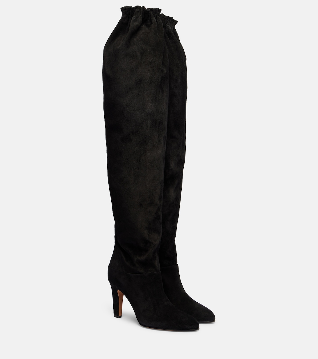 Overknee-Stiefel aus Veloursleder | Chloé