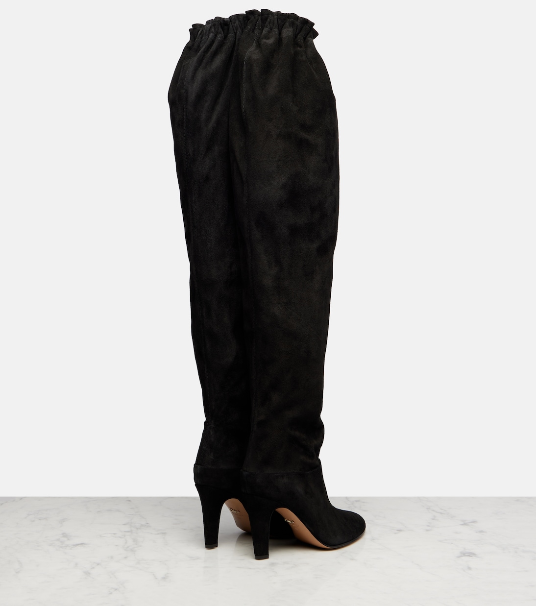 Overknee-Stiefel aus Veloursleder | Chloé