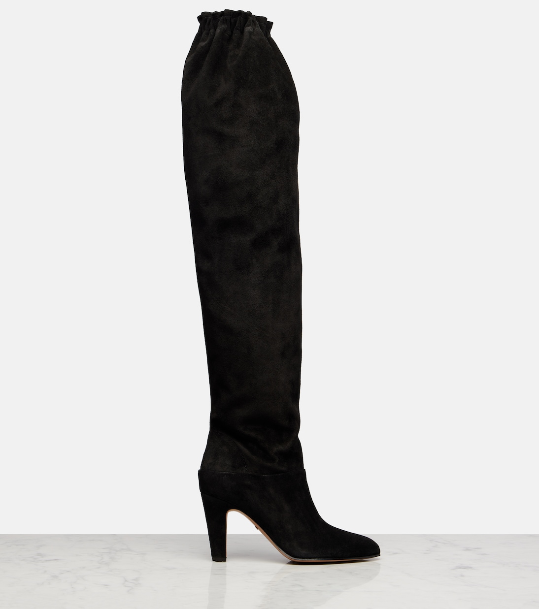 Overknee-Stiefel aus Veloursleder | Chloé