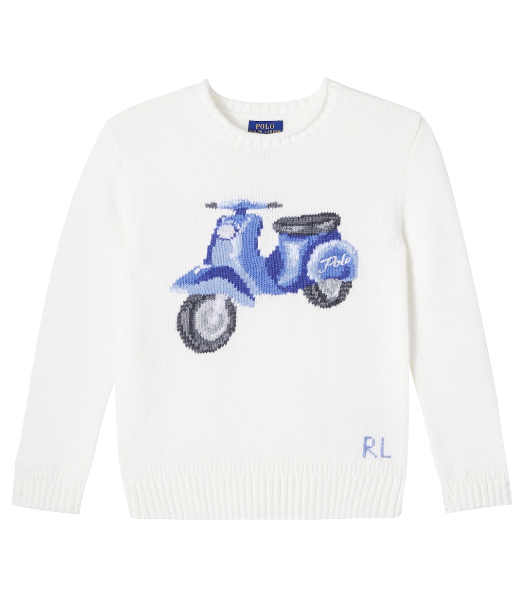 Pullover in cotone con intarsi | Polo Ralph Lauren Kids