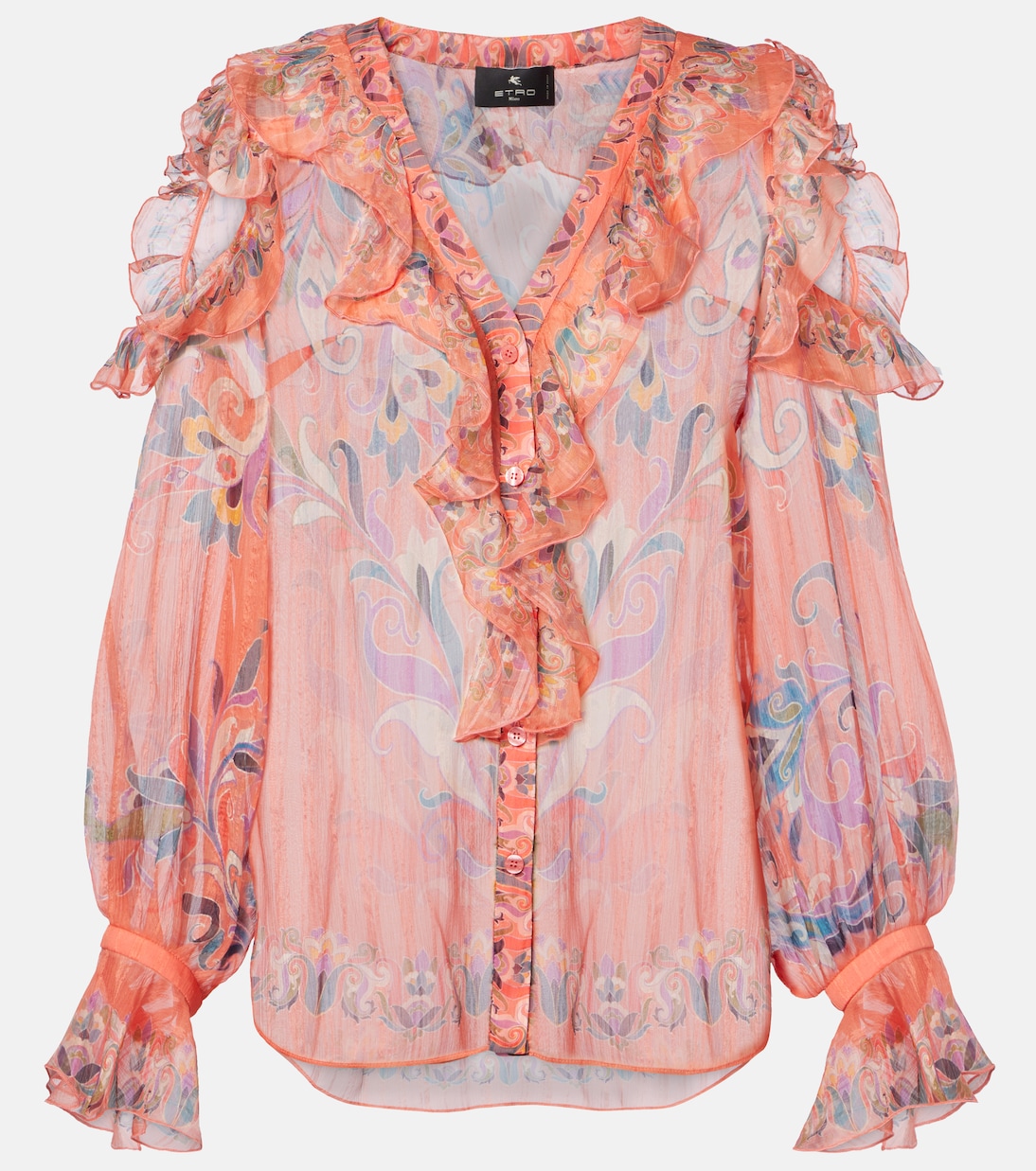 Blouse imprimée en soie | Etro