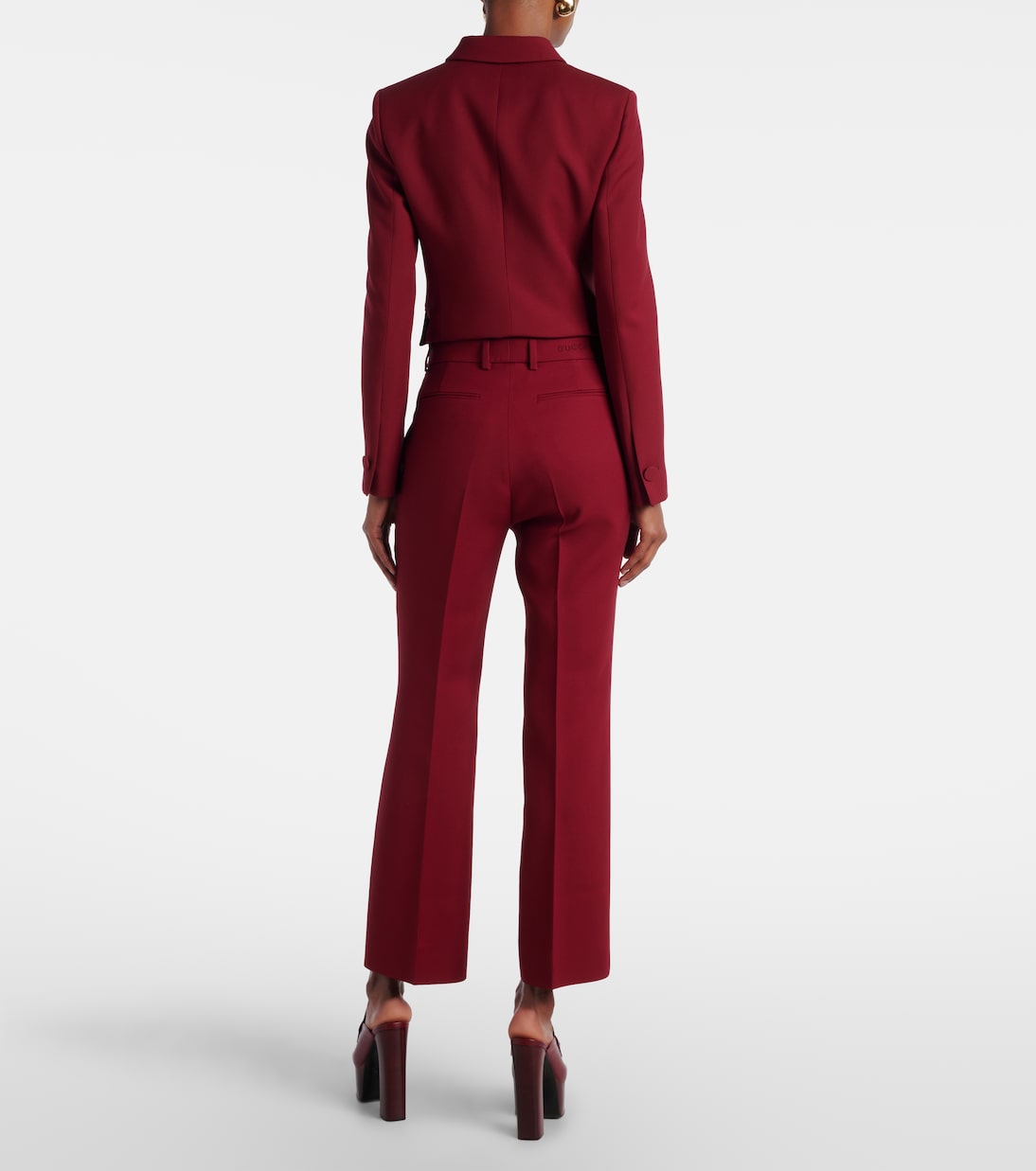 Gerade Hose aus Seide und Wolle | Gucci