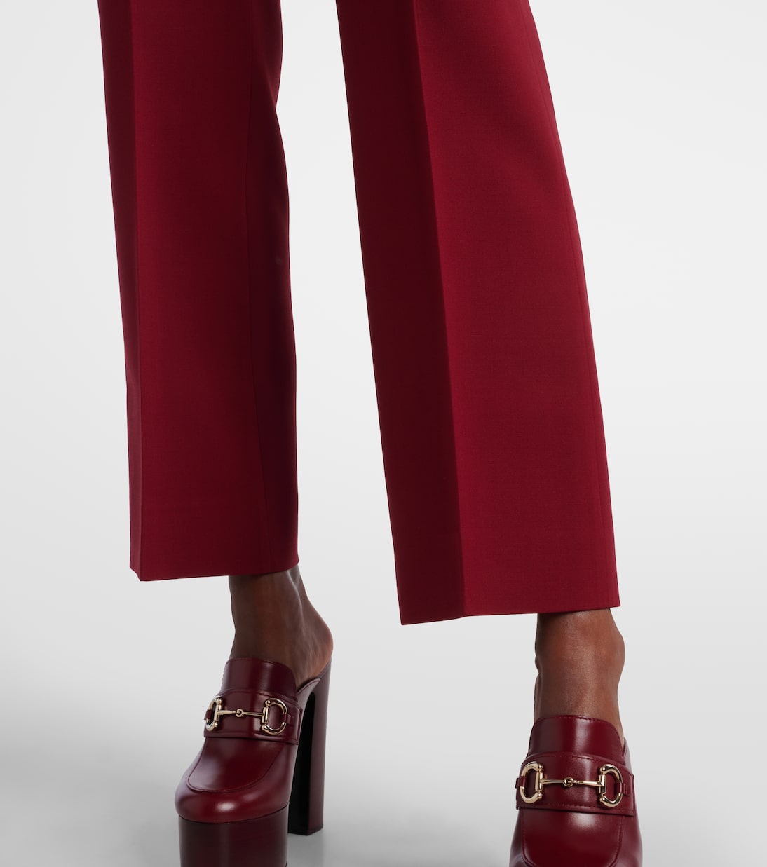 Gerade Hose aus Seide und Wolle | Gucci