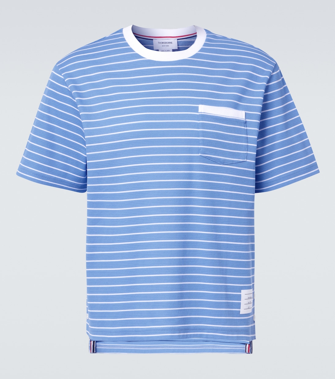T-shirt Milano rayé en coton  | Thom Browne