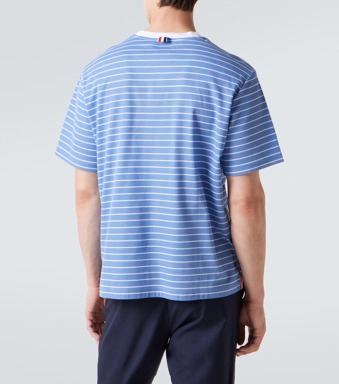 T-shirt Milano rayé en coton  | Thom Browne