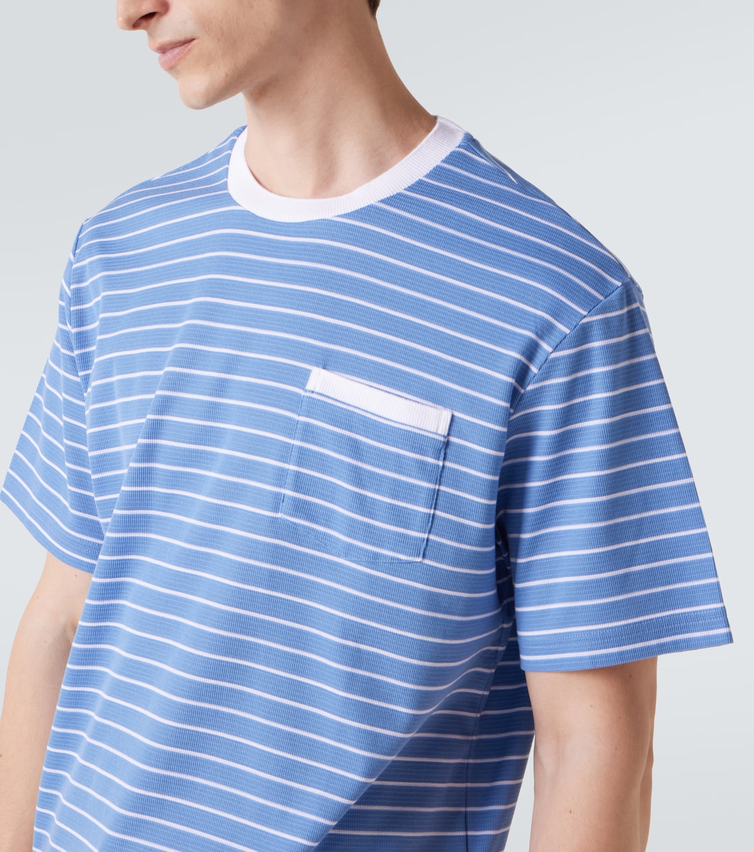 T-shirt Milano rayé en coton  | Thom Browne
