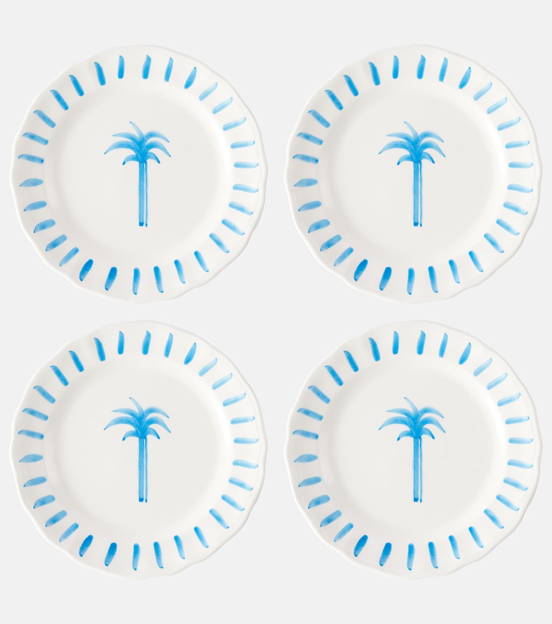 Set de 4 assiettes Palm en céramique | Les-Ottomans
