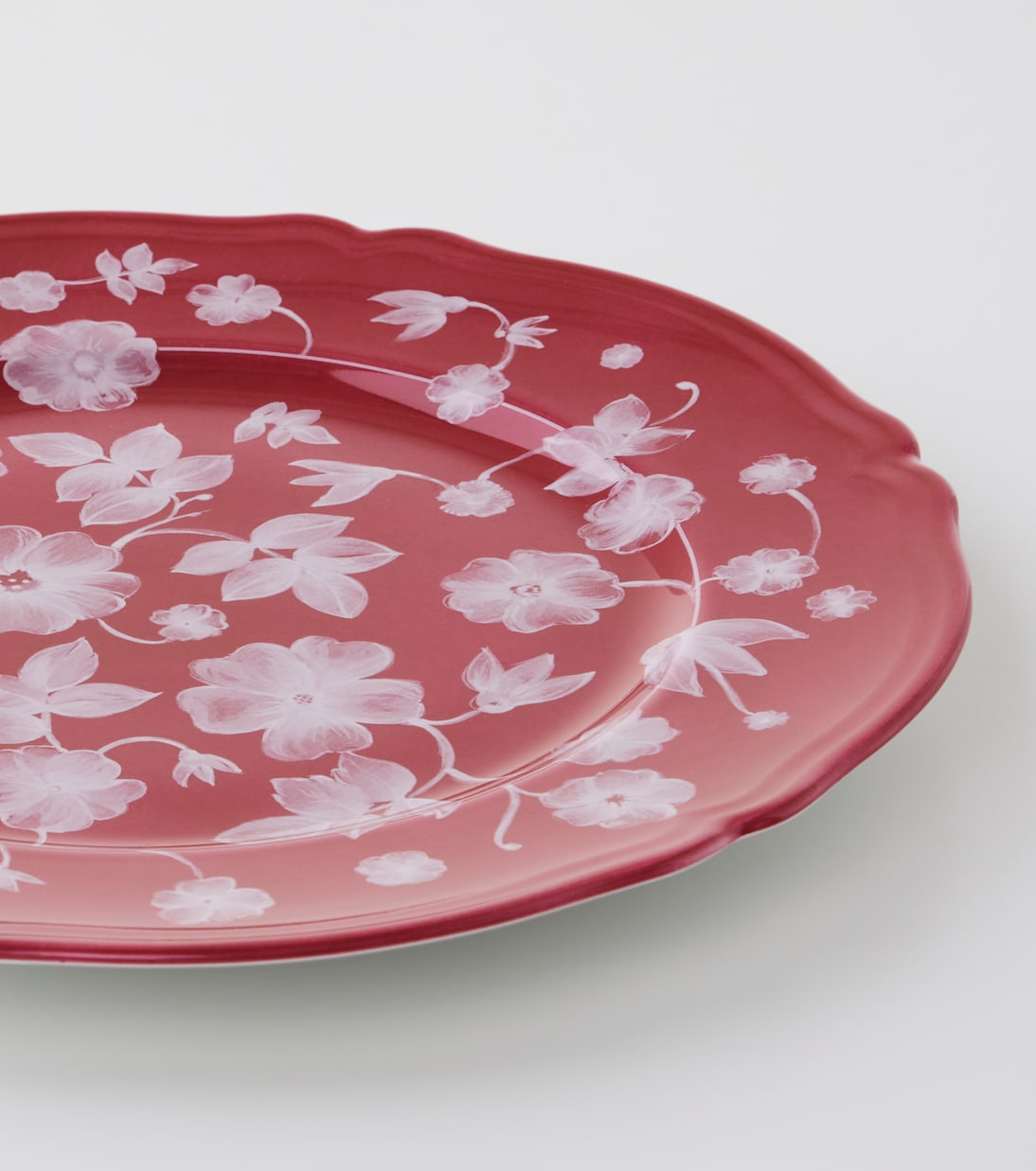 Bajoplato de porcelana floral por Ginori 1735 | Cabana