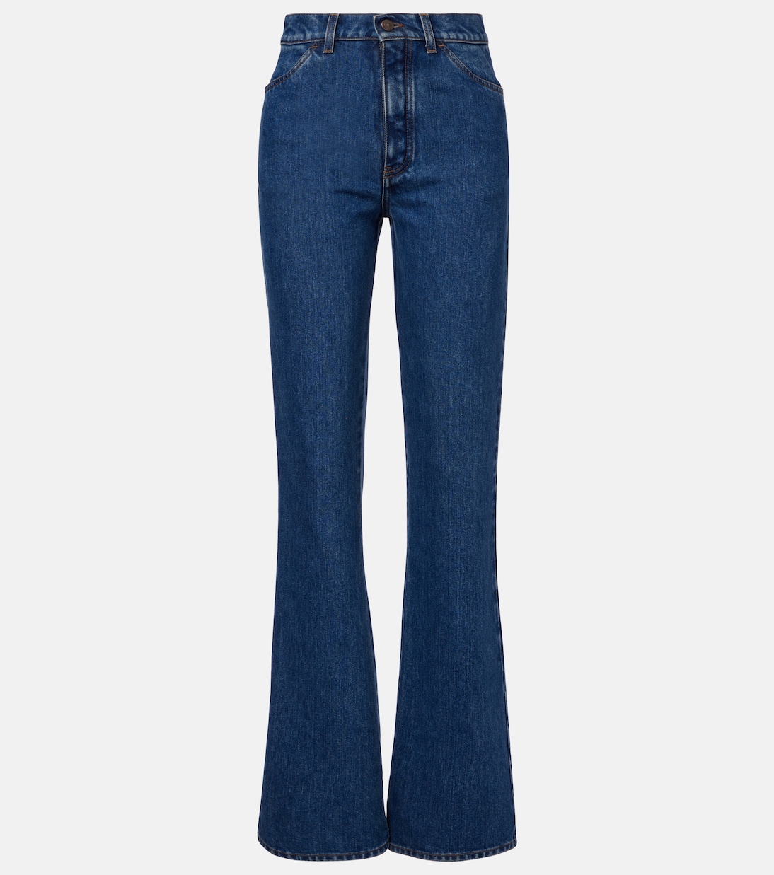 Jeans de algodón y seda de tiro medio | Loro Piana