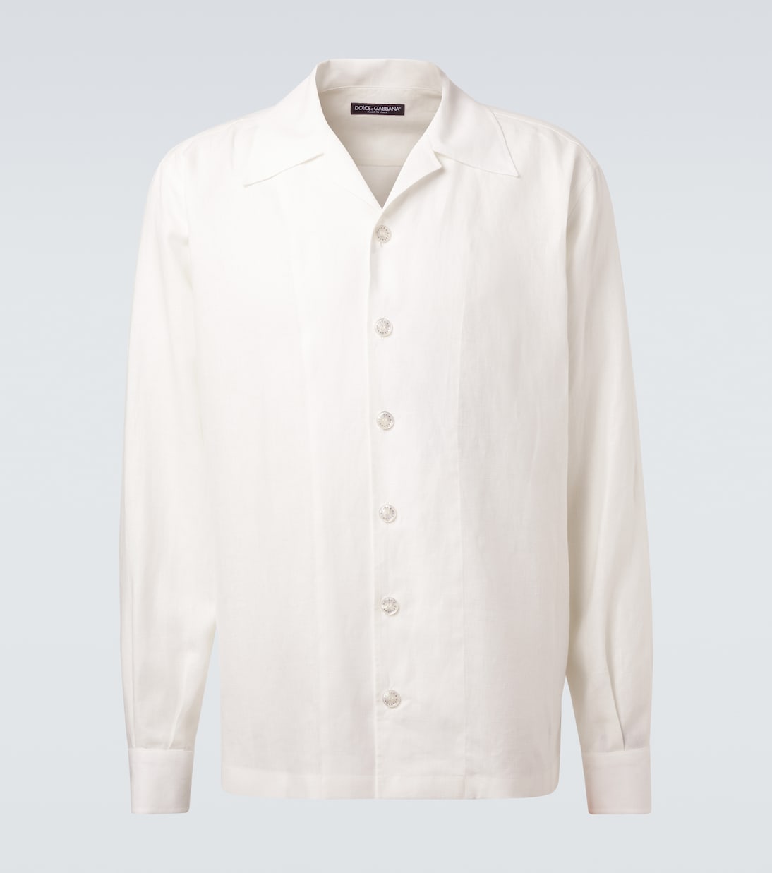 Camisa bowling de lona de lino | Dolce&Gabbana