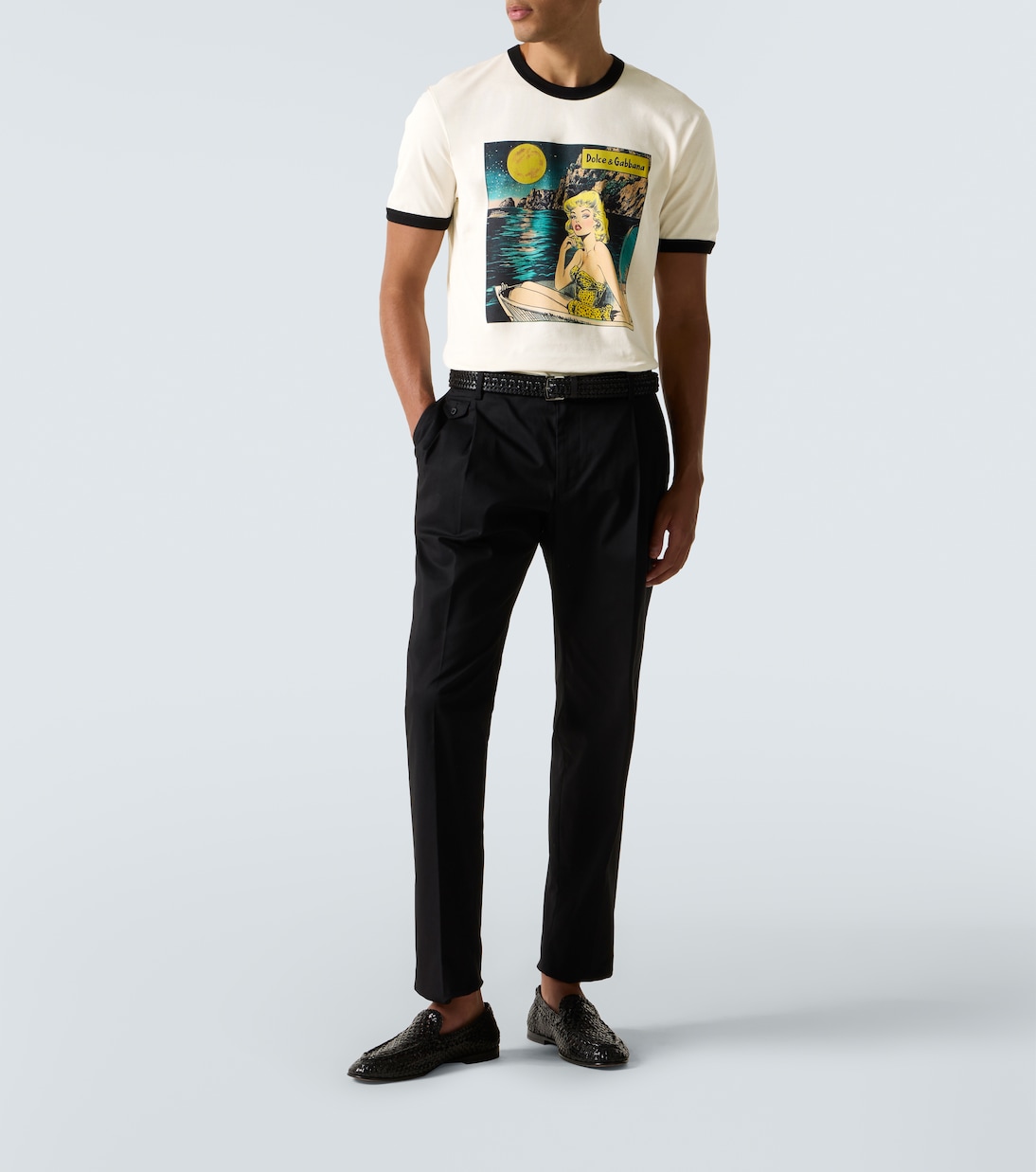 T-shirt Sun’s Up imprimé en coton | Dolce&Gabbana