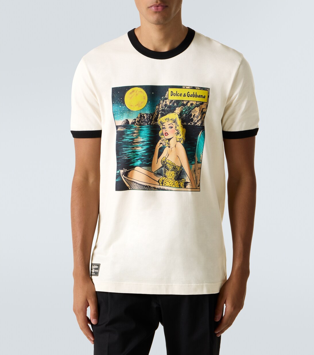 T-shirt Sun’s Up imprimé en coton | Dolce&Gabbana