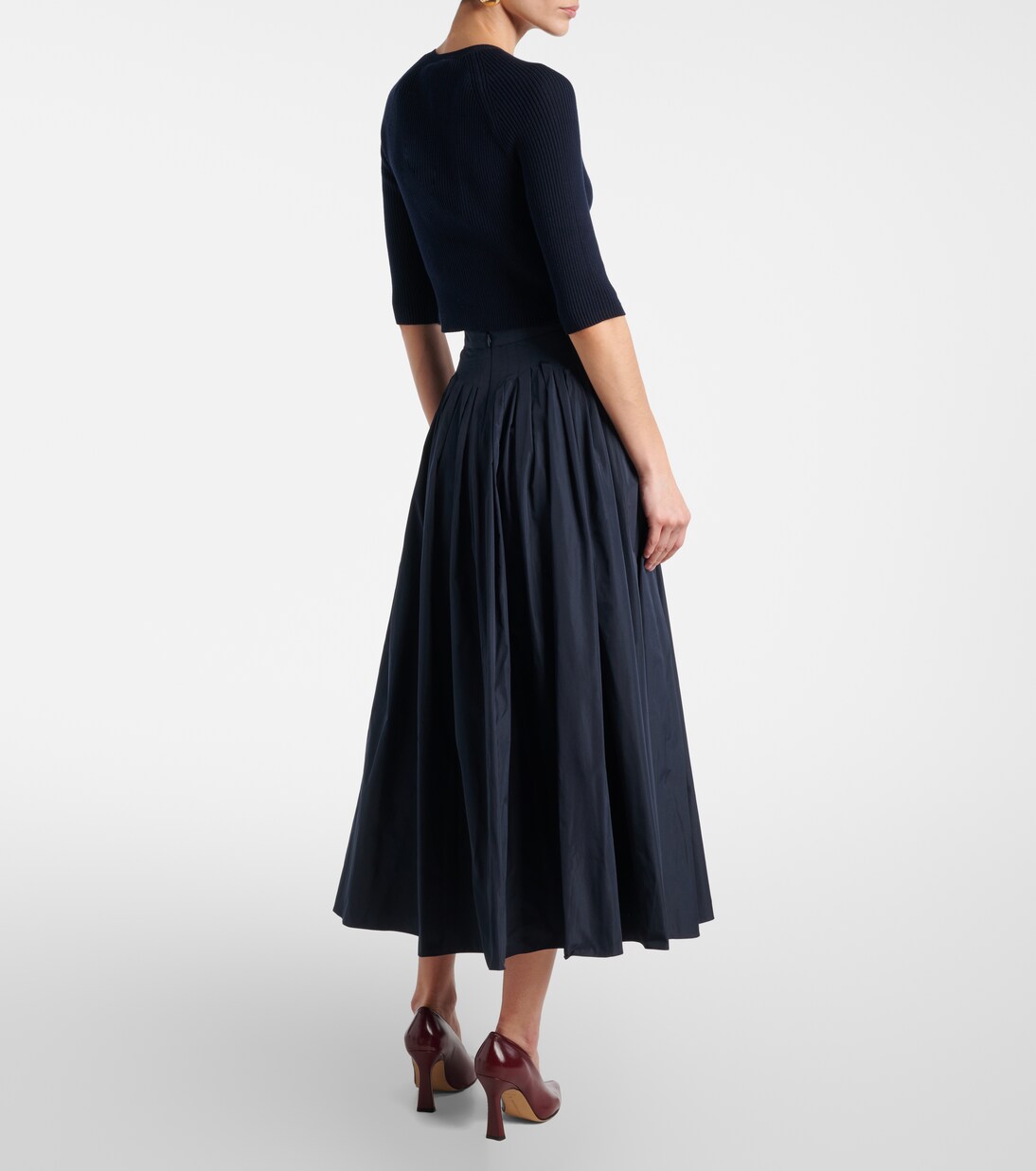 Jokey pleated taffeta midi skirt | 'S Max Mara