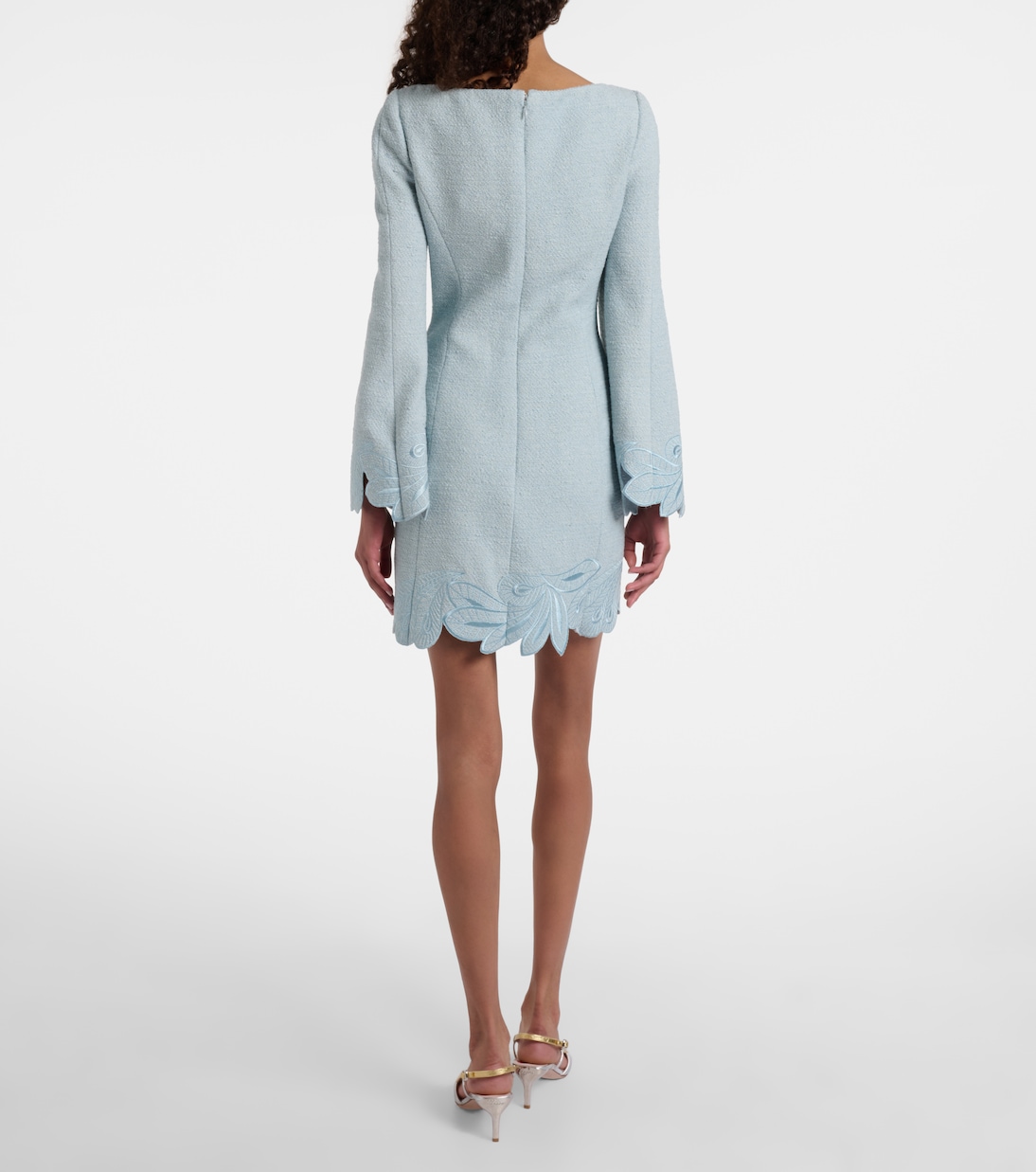 Cotton and wool-blend tweed minidress | Oscar de la Renta