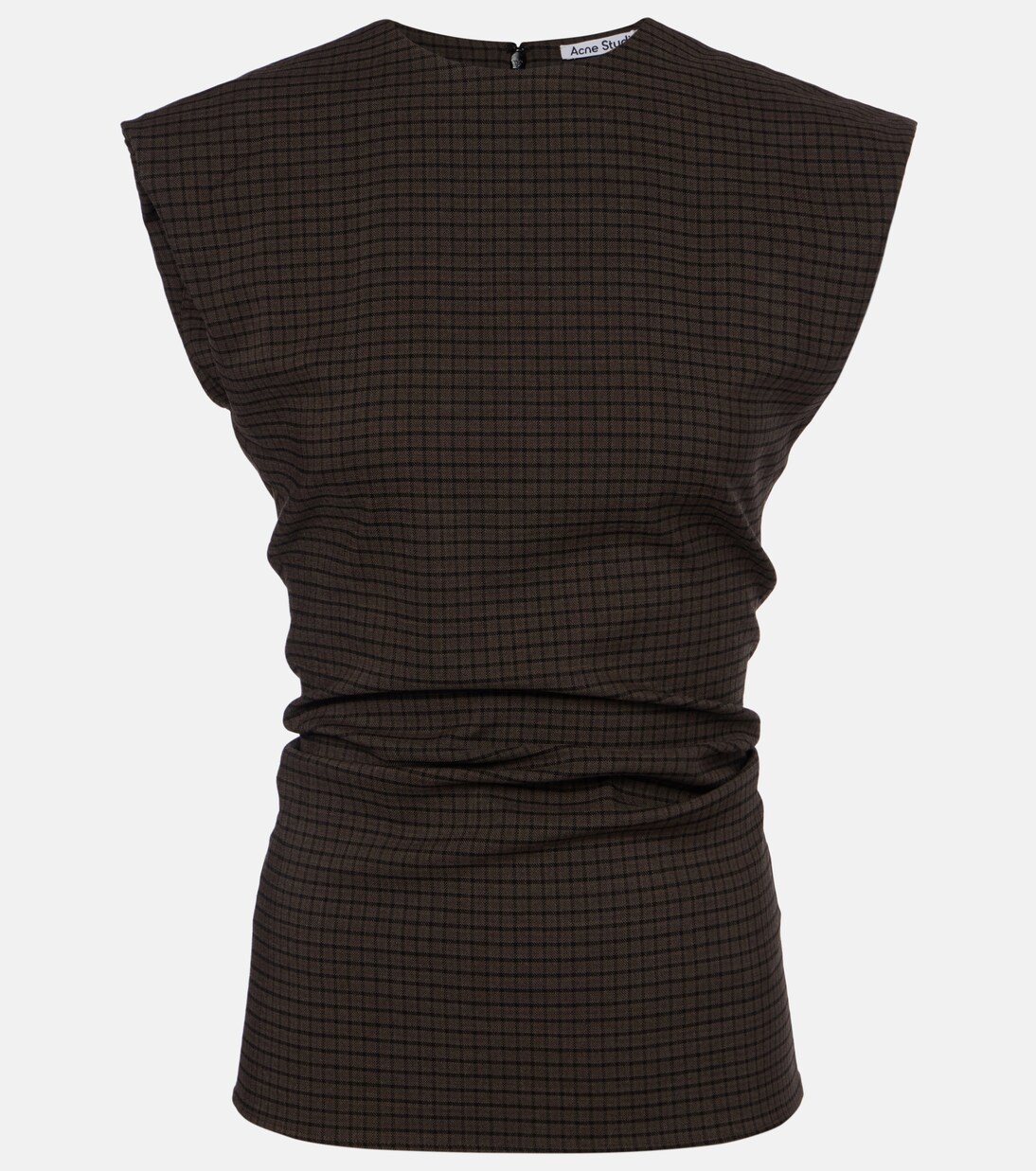 Tanado checked wool-blend top | Acne Studios