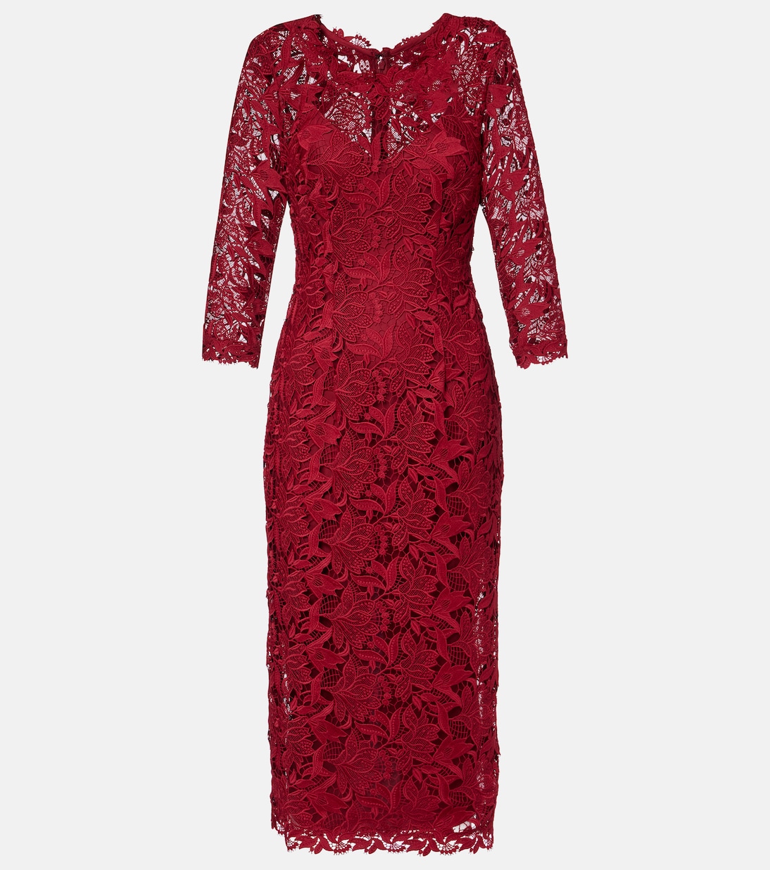 Robe midi en dentelle | Carolina Herrera
