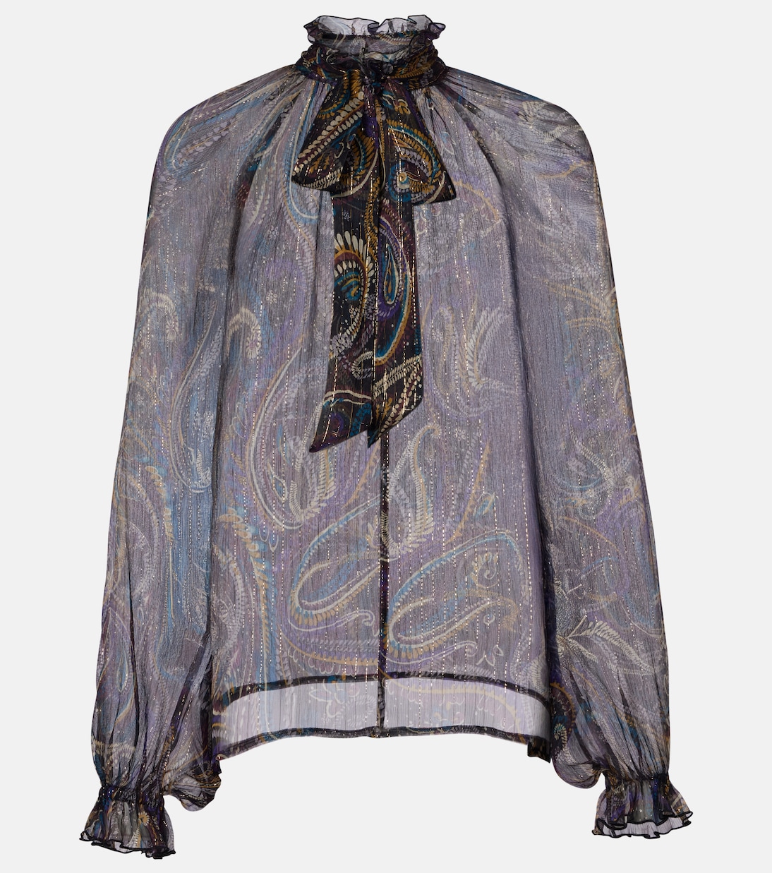 Blusa en mezcla de seda paisley | Etro