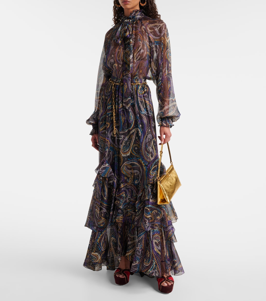 Blusa en mezcla de seda paisley | Etro