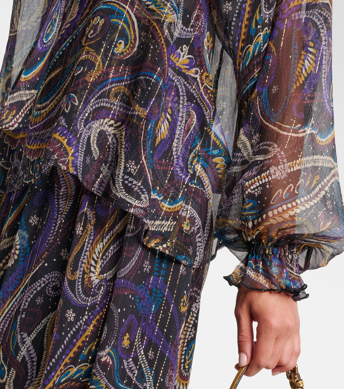 Blusa en mezcla de seda paisley | Etro
