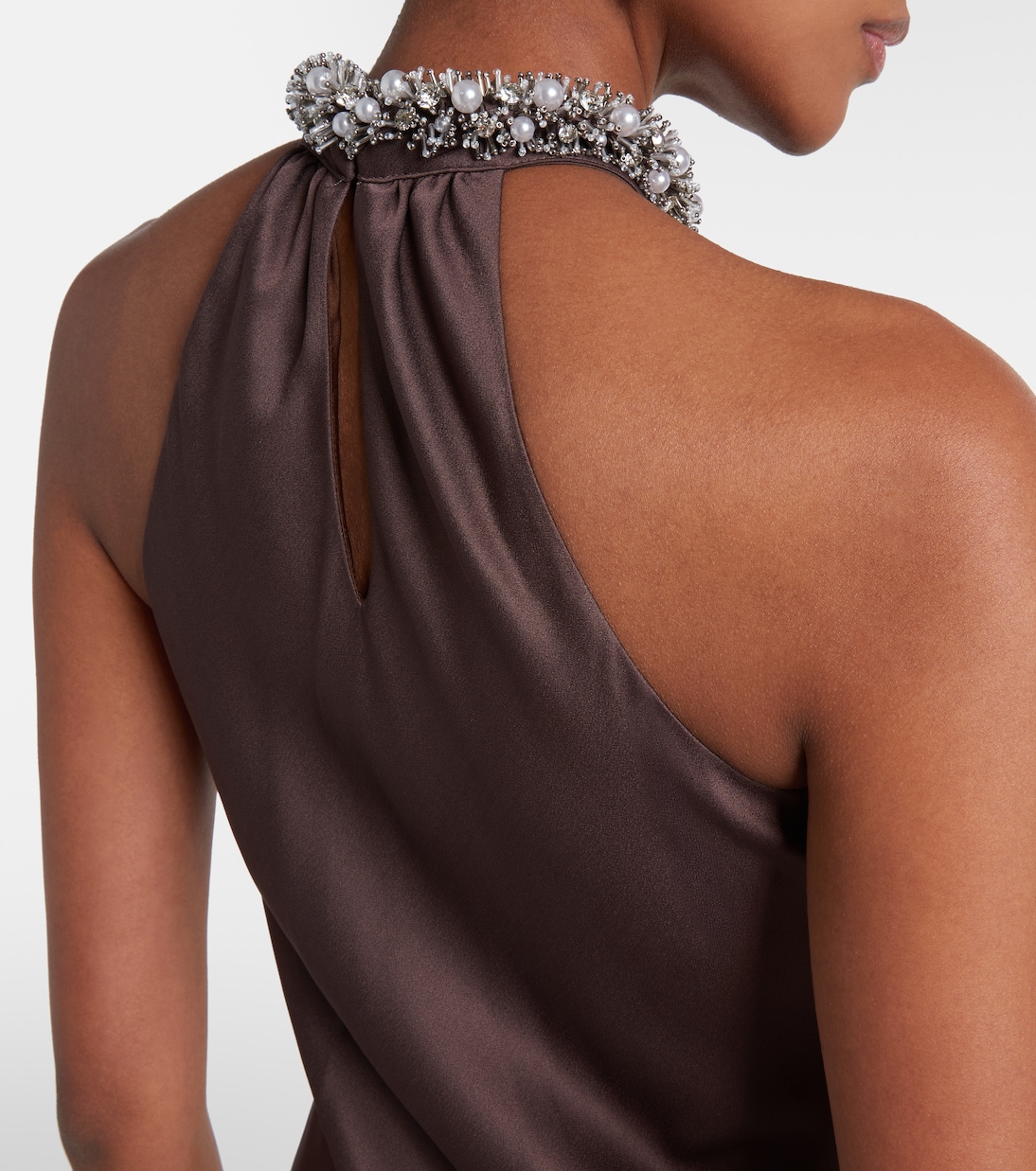Embellished satin gown | Simkhai