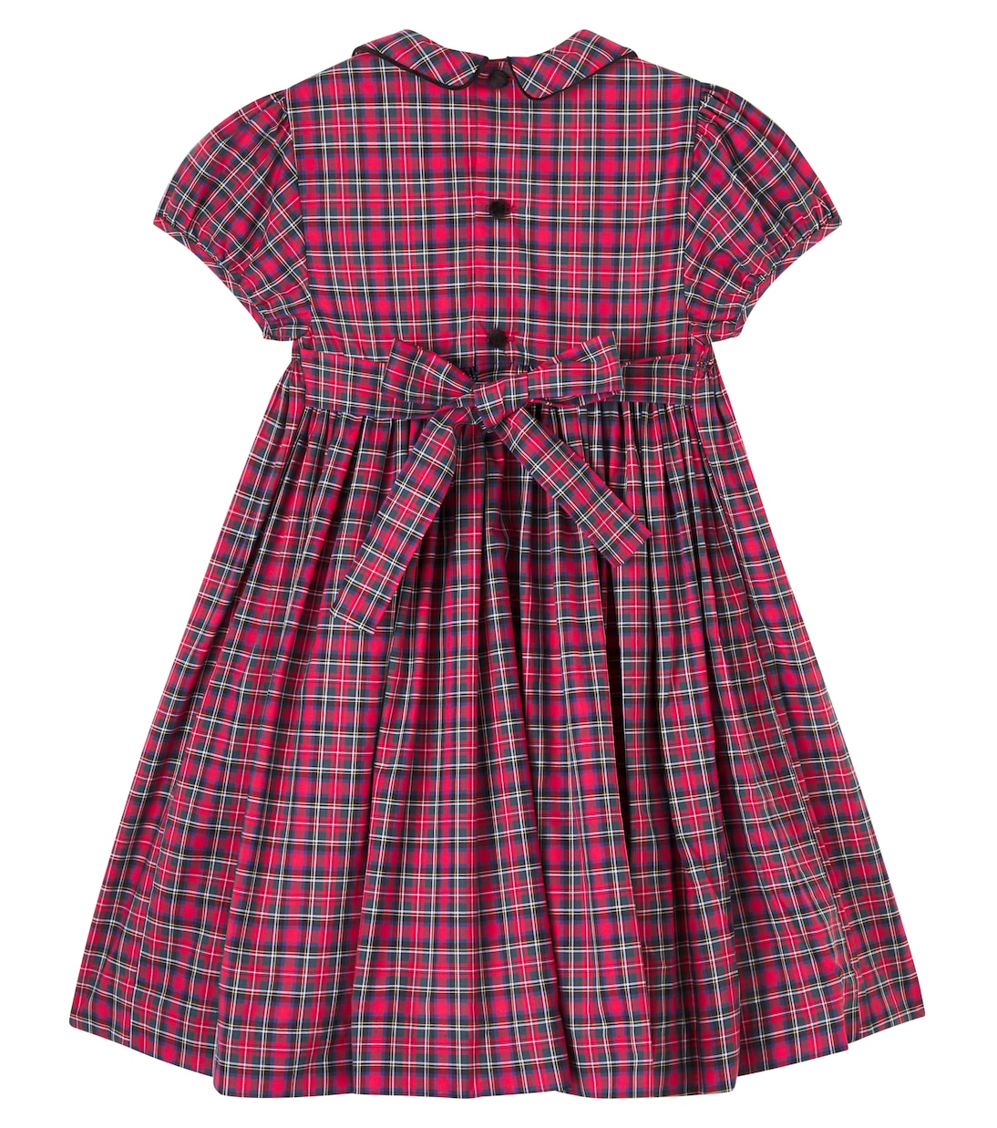 Arcadia plaid smocked cotton dress | La Coqueta