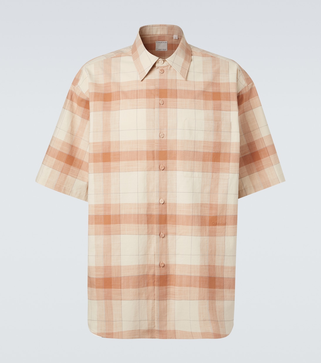 Tommy checked oversized cotton bowling shirt | Calvin Klein Collection
