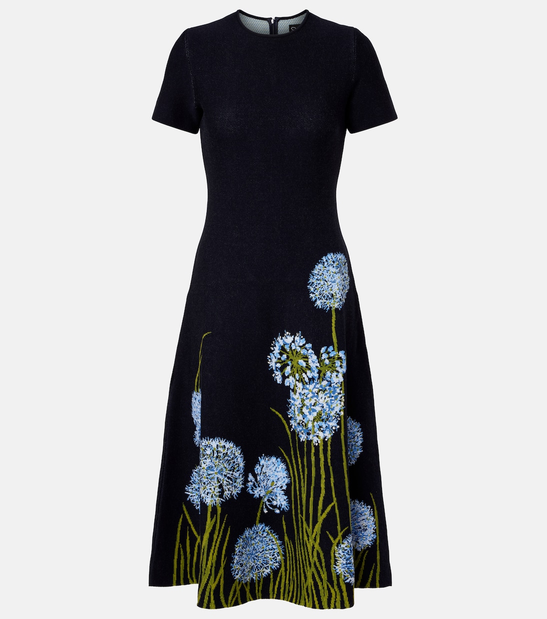 Floral jacquard midi dress | Oscar de la Renta