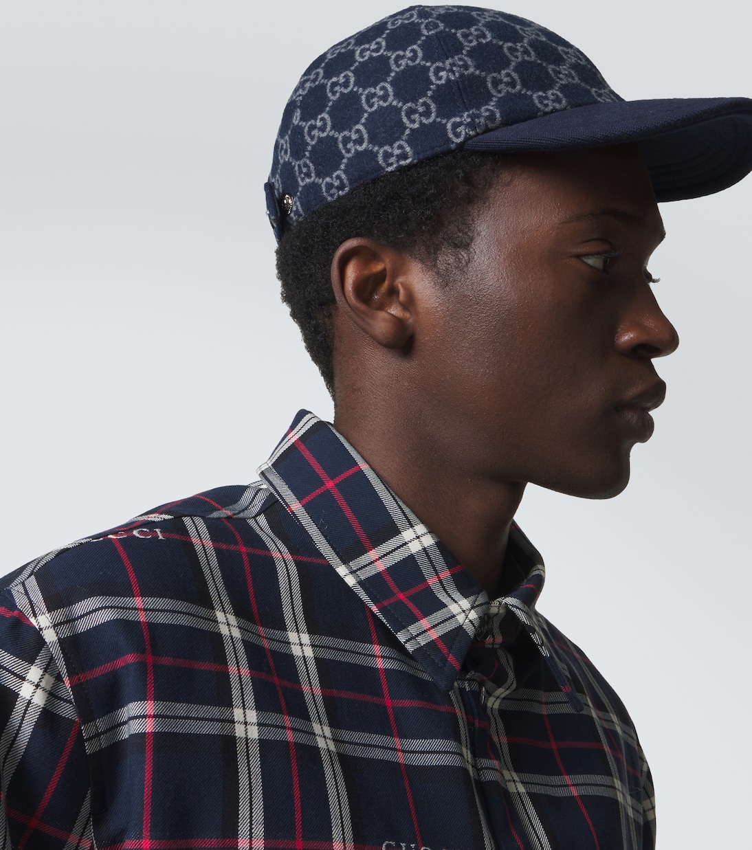 Baseballcap GG aus Woll-Jacquard | Gucci